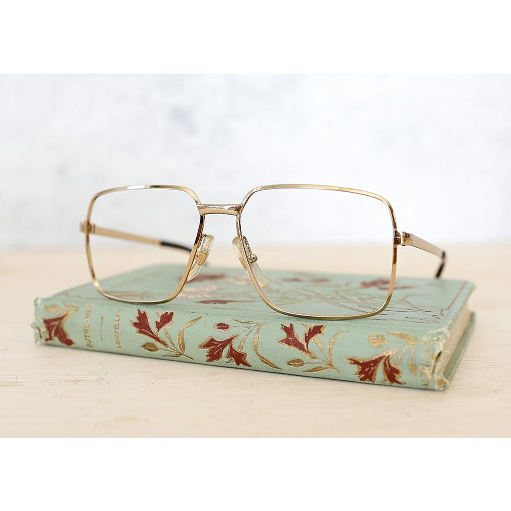Vintage Aviator Eyeglass Frames 1970s made France Classic Pilot Eyewear